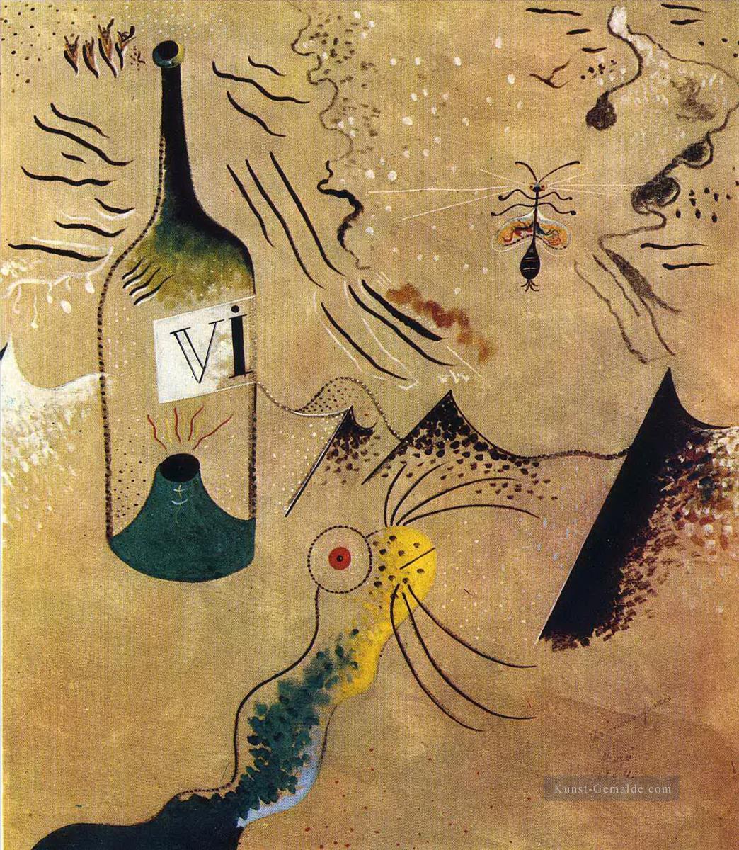 Flasche Rebe Joan Miró Ölgemälde